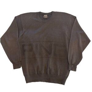 Vintage PING Sweater Mens L Red Blue Check Made In Scotland Karsten Golf Dad